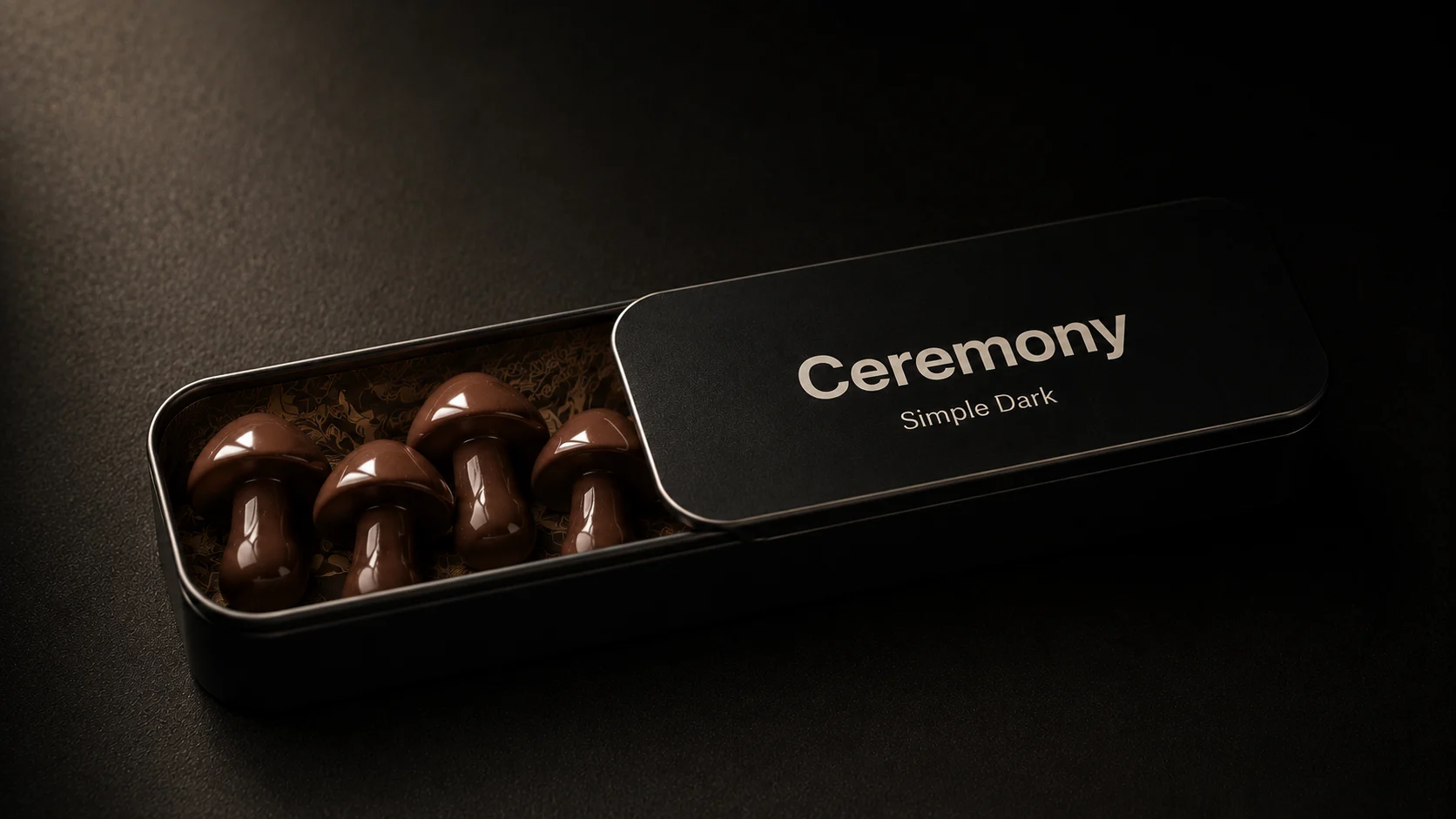 Ceremony mushroom chocolate tin
